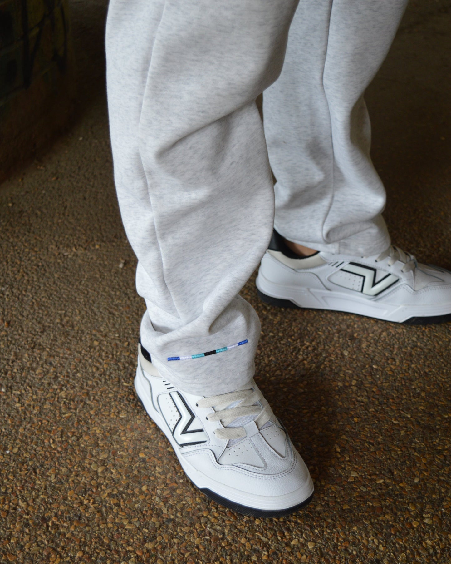 Bubble White Trackies