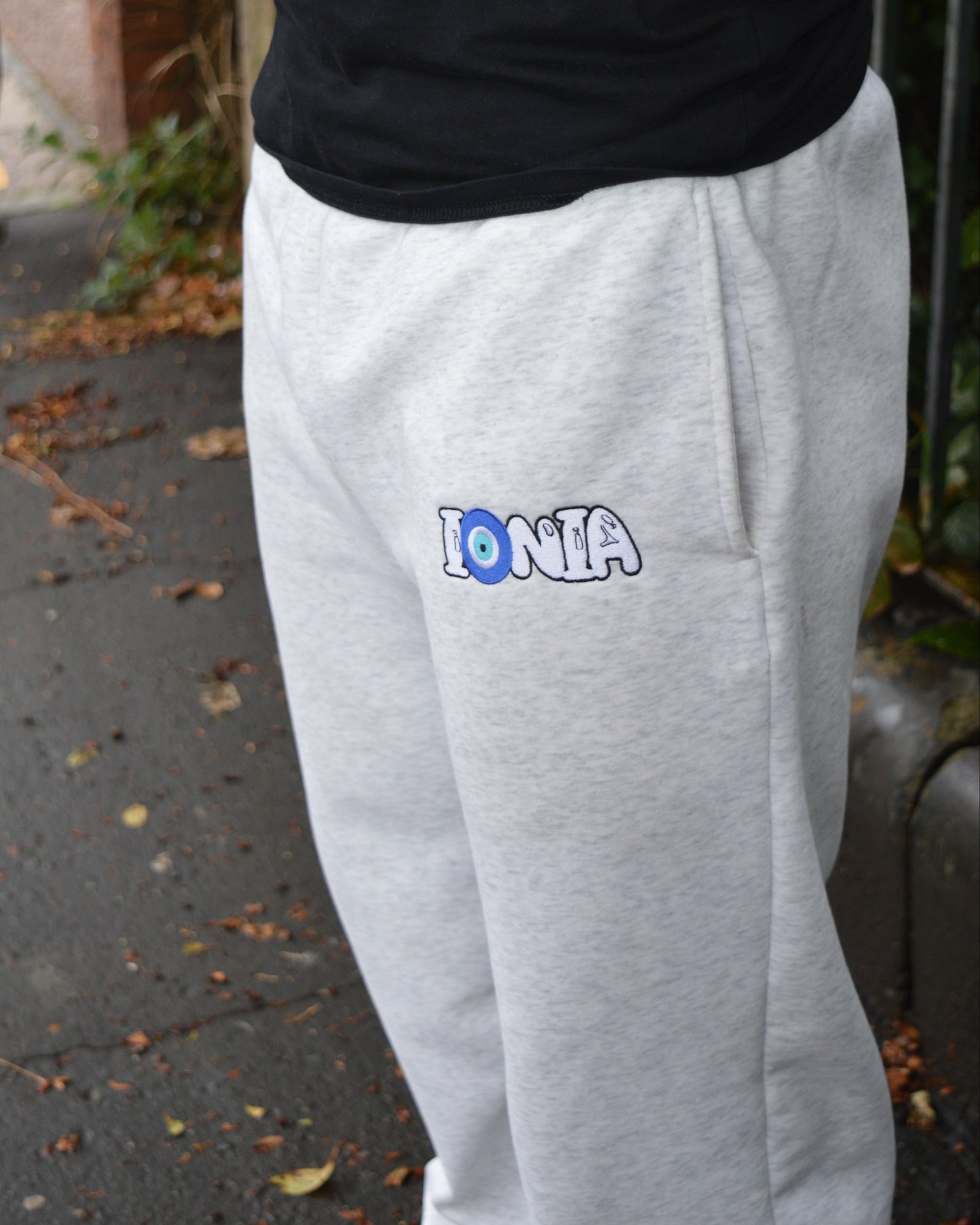 Bubble White Trackies