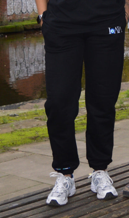 IONIA White logo Tracksuit Bottoms